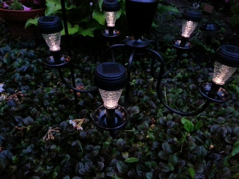 solar-light-chandelier-repurposed