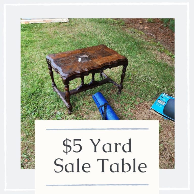 Yard Sale Coffee Table Makeover