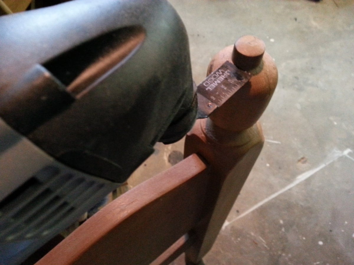 cut post with dremel