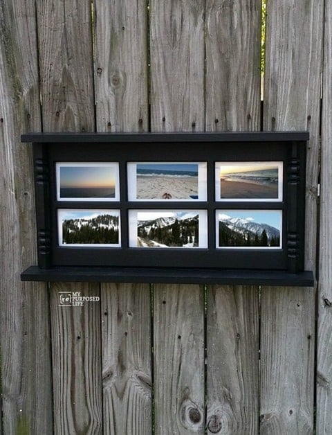 repurposed-glass-hutch-door-picture-frame-wall-shelf-MyRepurposedLife.com_ repurposed-glass-hutch-door-picture-frame-wall-shelf-MyRepurposedLife.com_