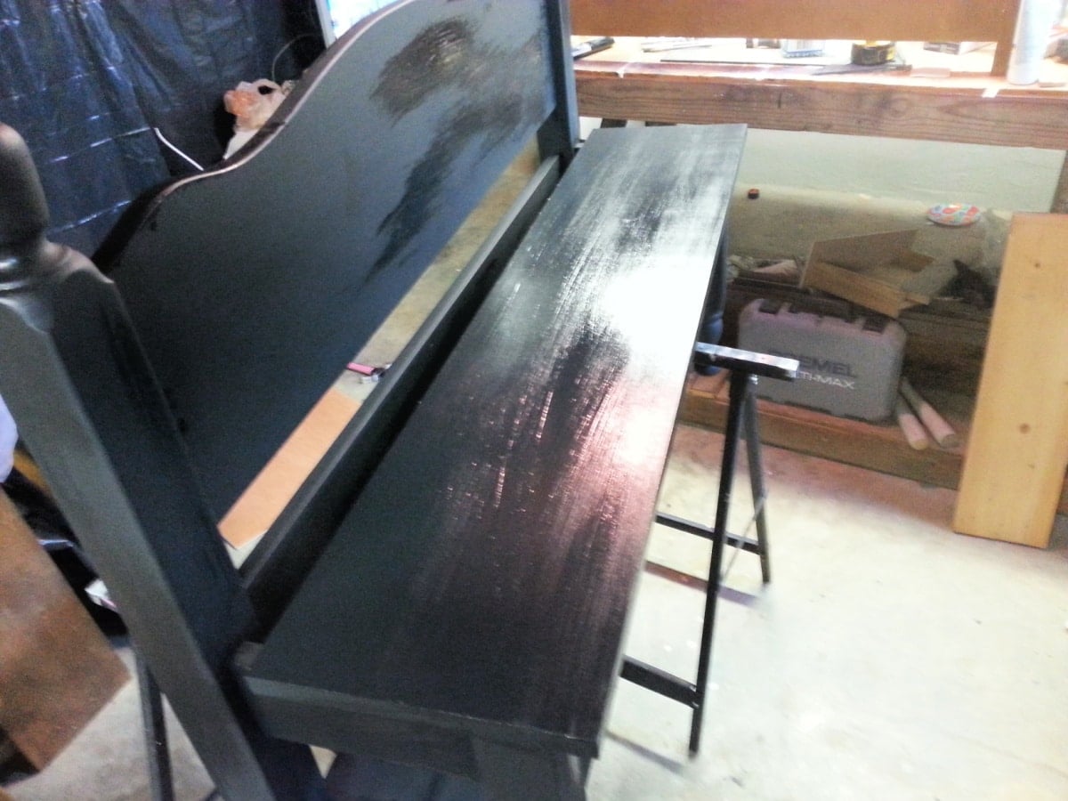 primer with DIY chalk paint