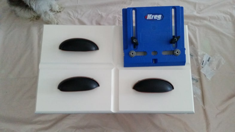 bronze cup pulls kreg jig hardware jig