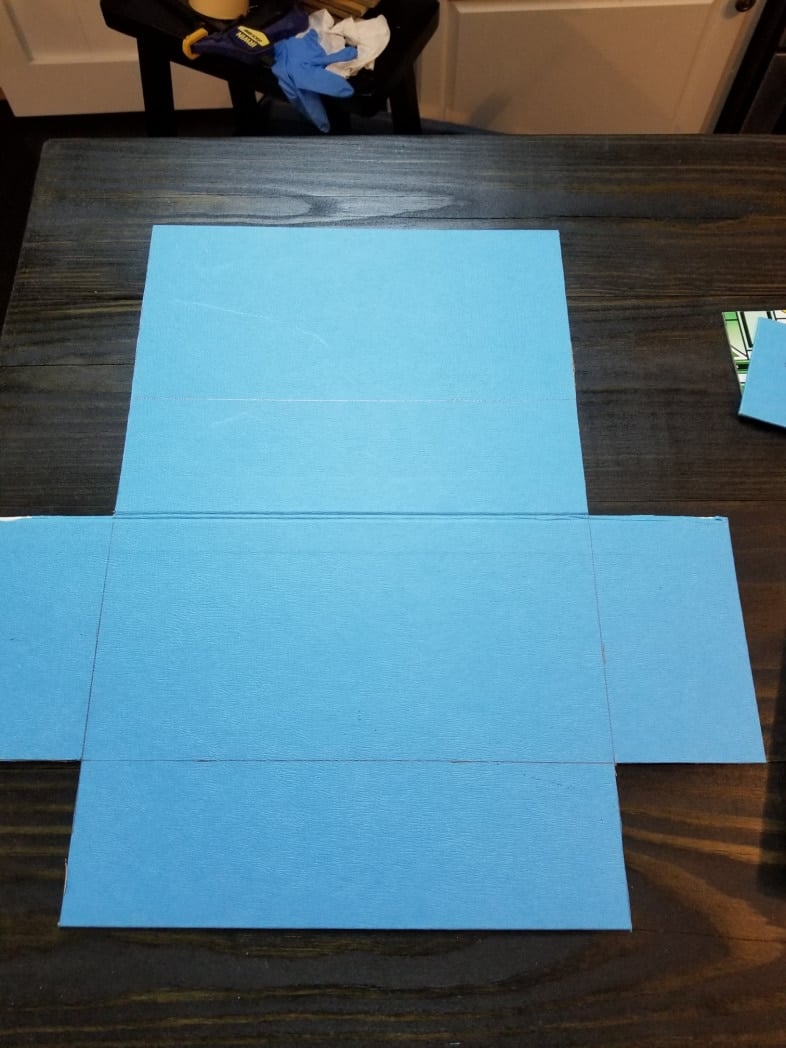 game board with parts cut away