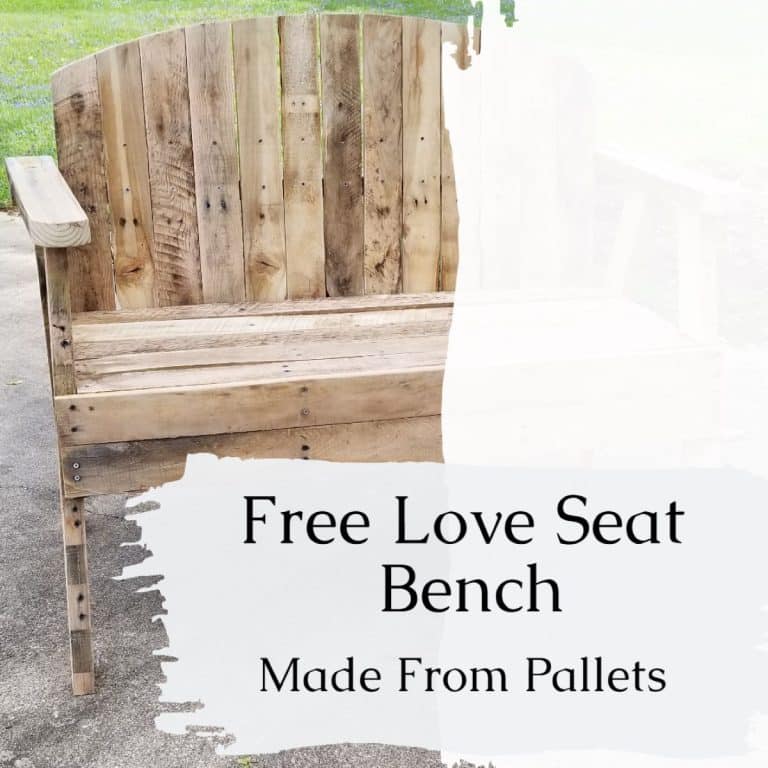 Pallet Love seat Bench