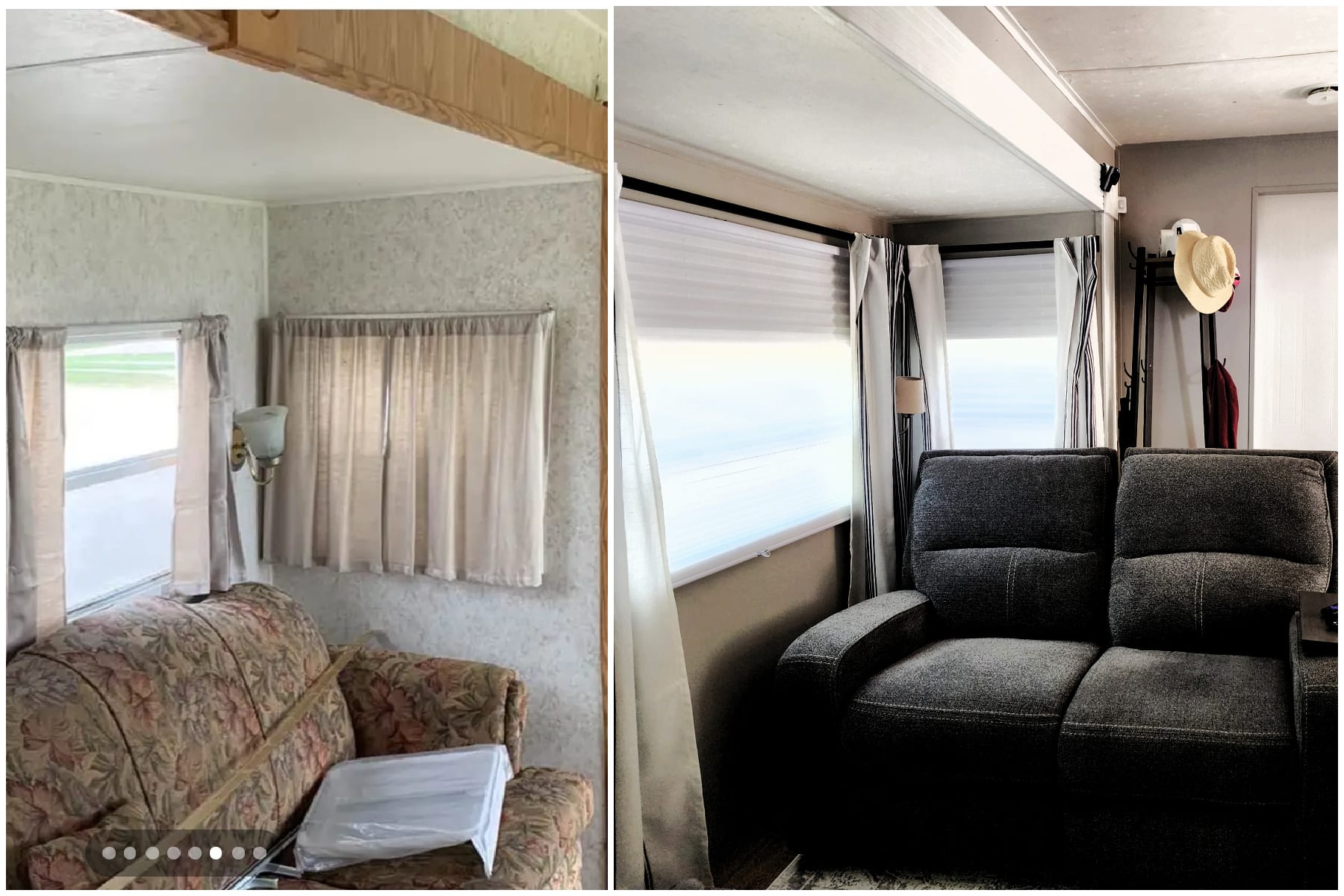 updating a camper with paint