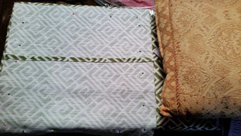 making envelope cover for a pillow