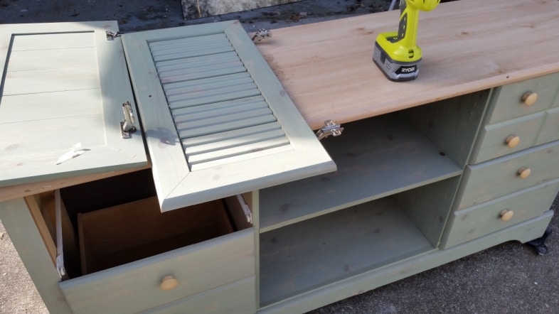 remove unwanted parts of dresser