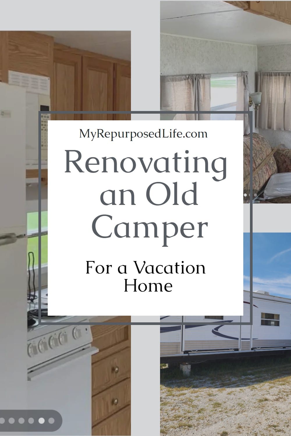 Renovating an old camper is a good option for a vacation home, and much less expensive than buying a tiny house. via @repurposedlife