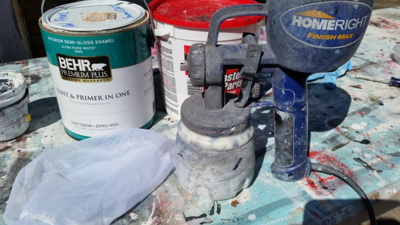 white chalky paint primer