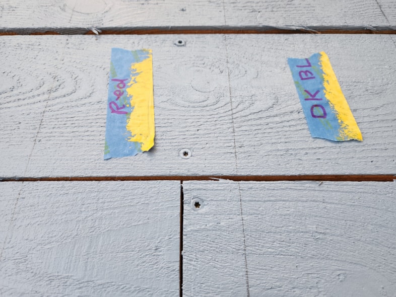 used painter's tape