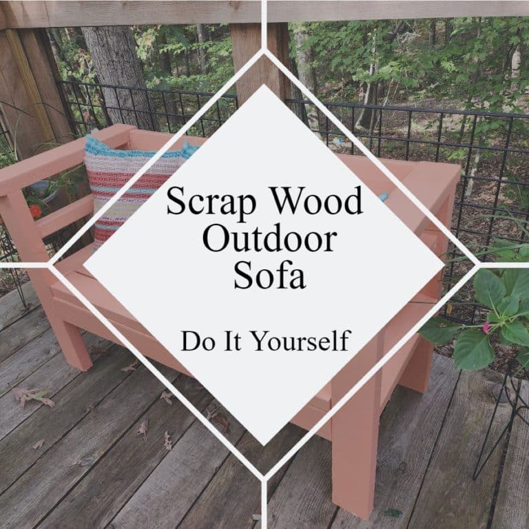 Scrap Wood 2×4 Outdoor Sofa