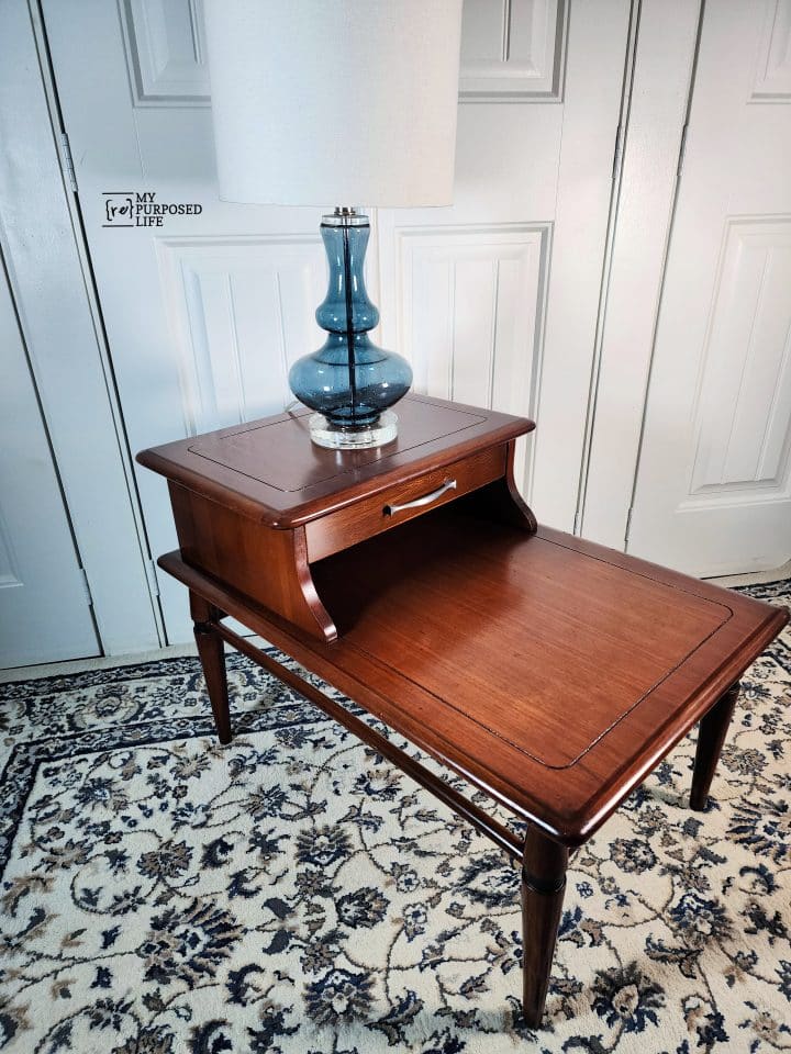 MCM Step End Table Makeover