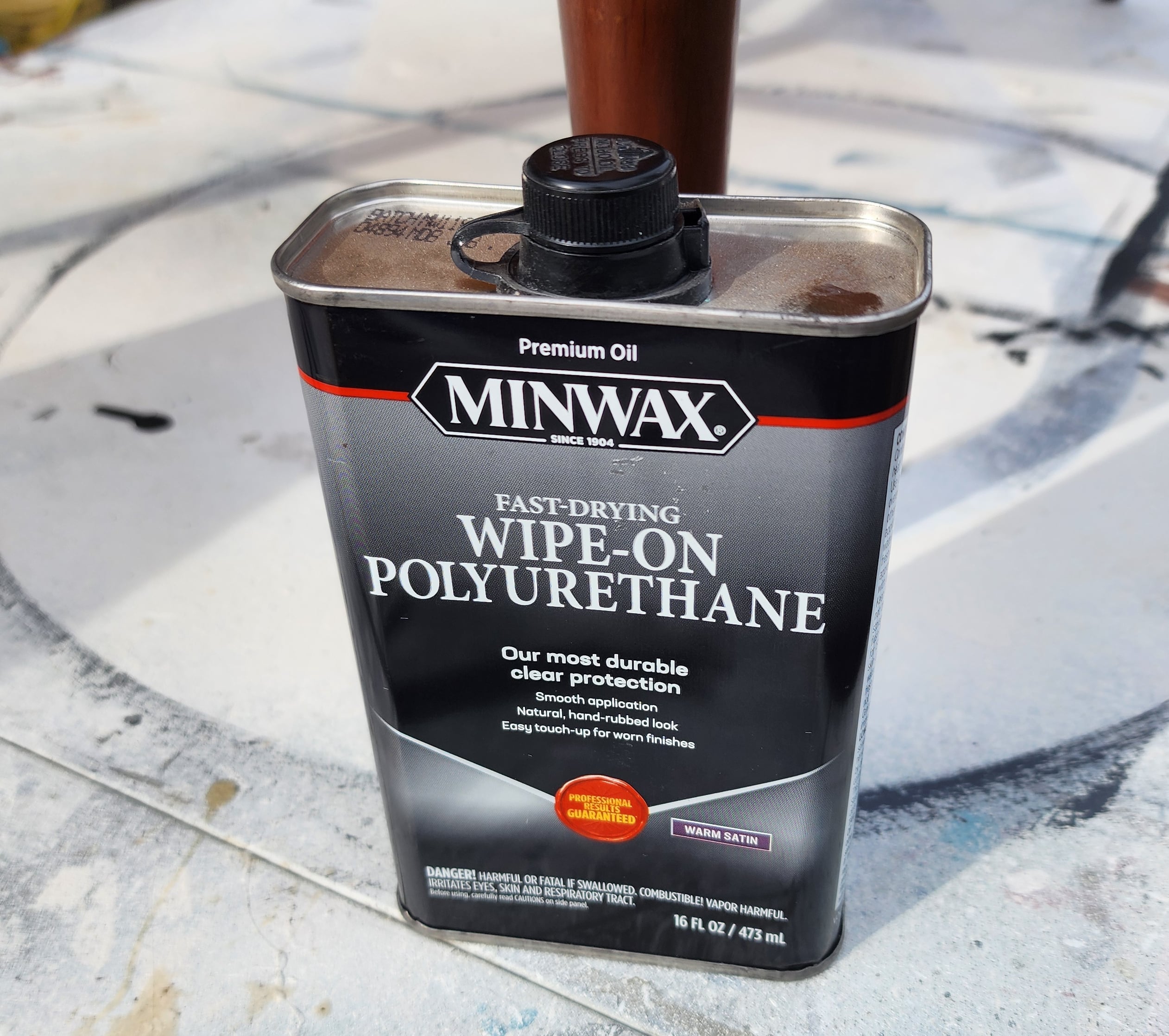 fast drying wipe on polyurethane