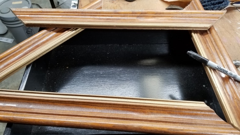 picture frame pieces with a sharpie