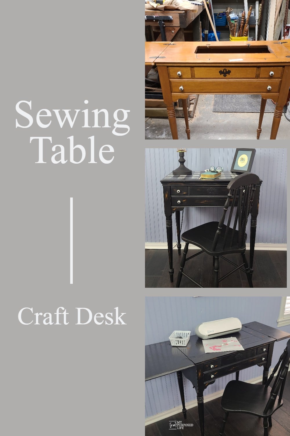 sewing table into a craft table