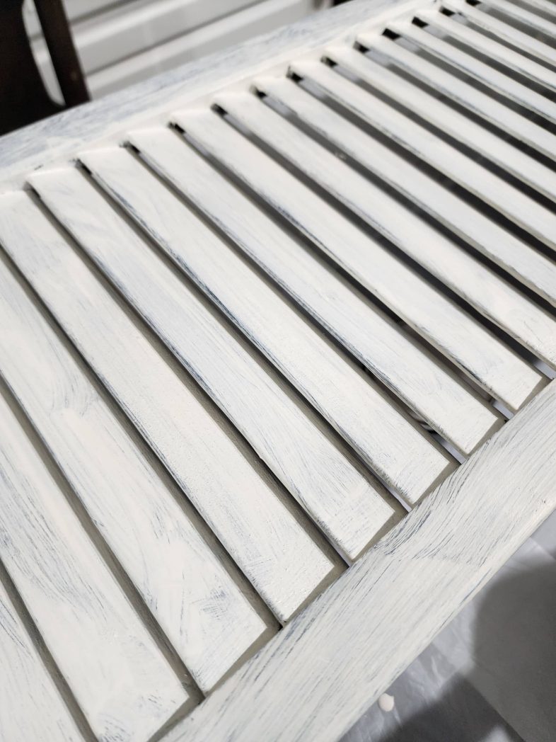 base coat of paint on louvered door