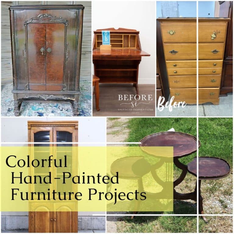 Colorful Hand Painted Furniture Makeovers