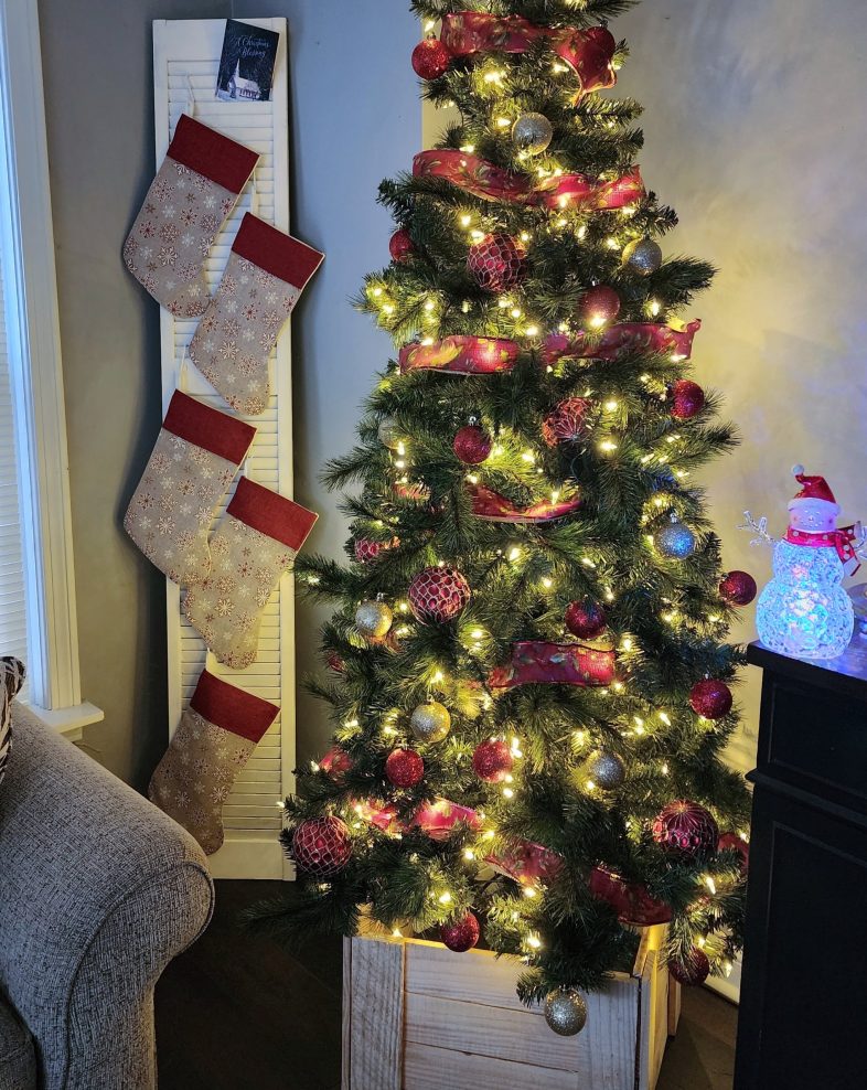 shutter Christmas Stocking Holder