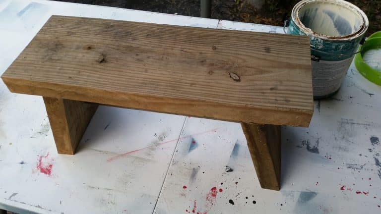 small wooden stool