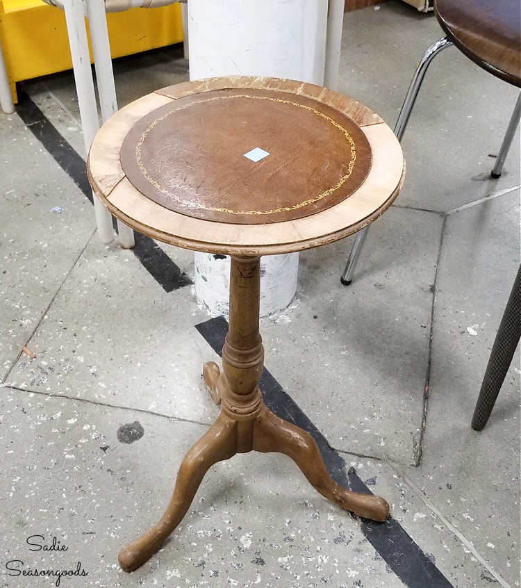 damaged thrift store table