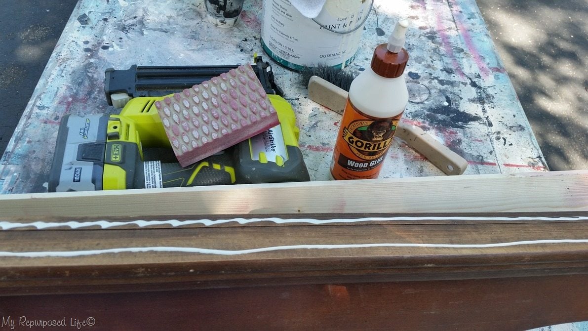 add board to pediment to make shelf add board to pediment to make shelf