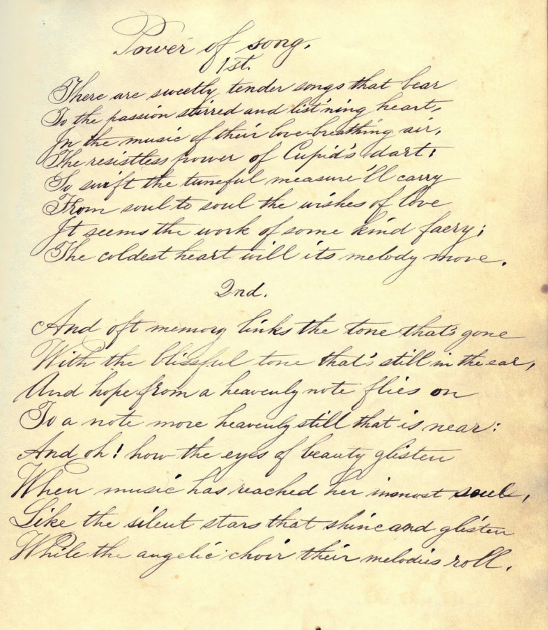 power of song ephemera