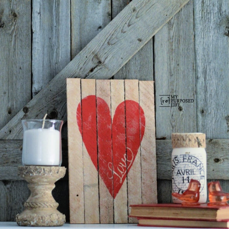 rustic valentine decor