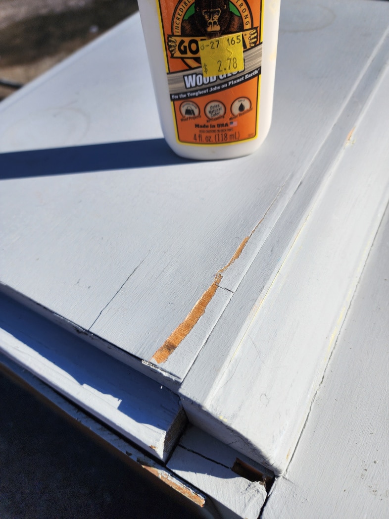 gorilla wood glue and bad veneer