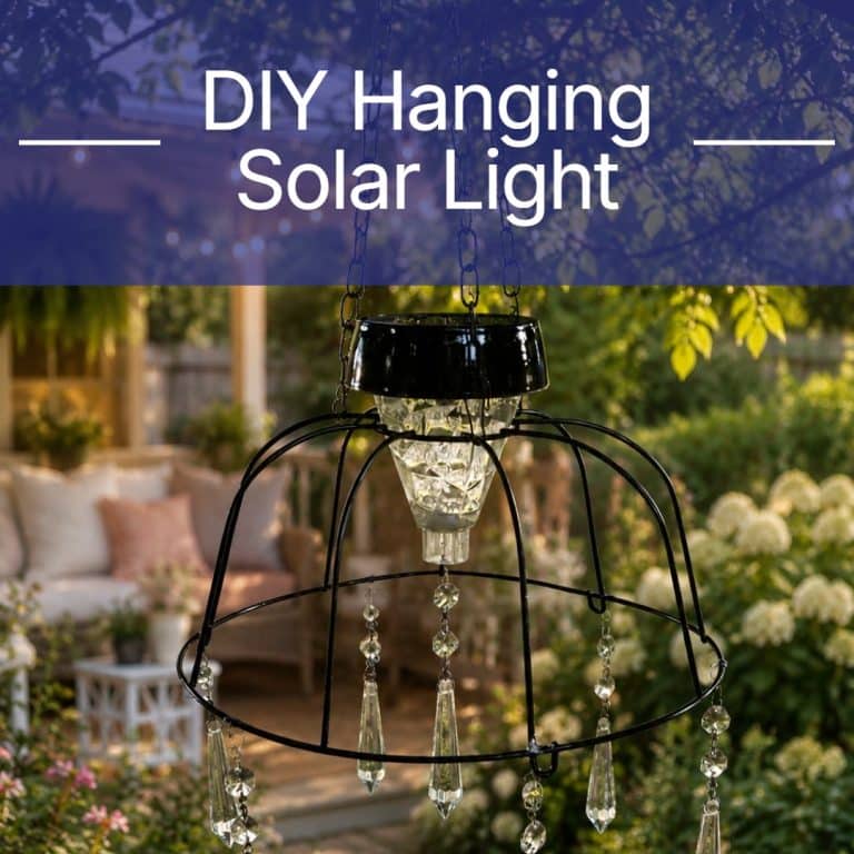 diy hanging solar light