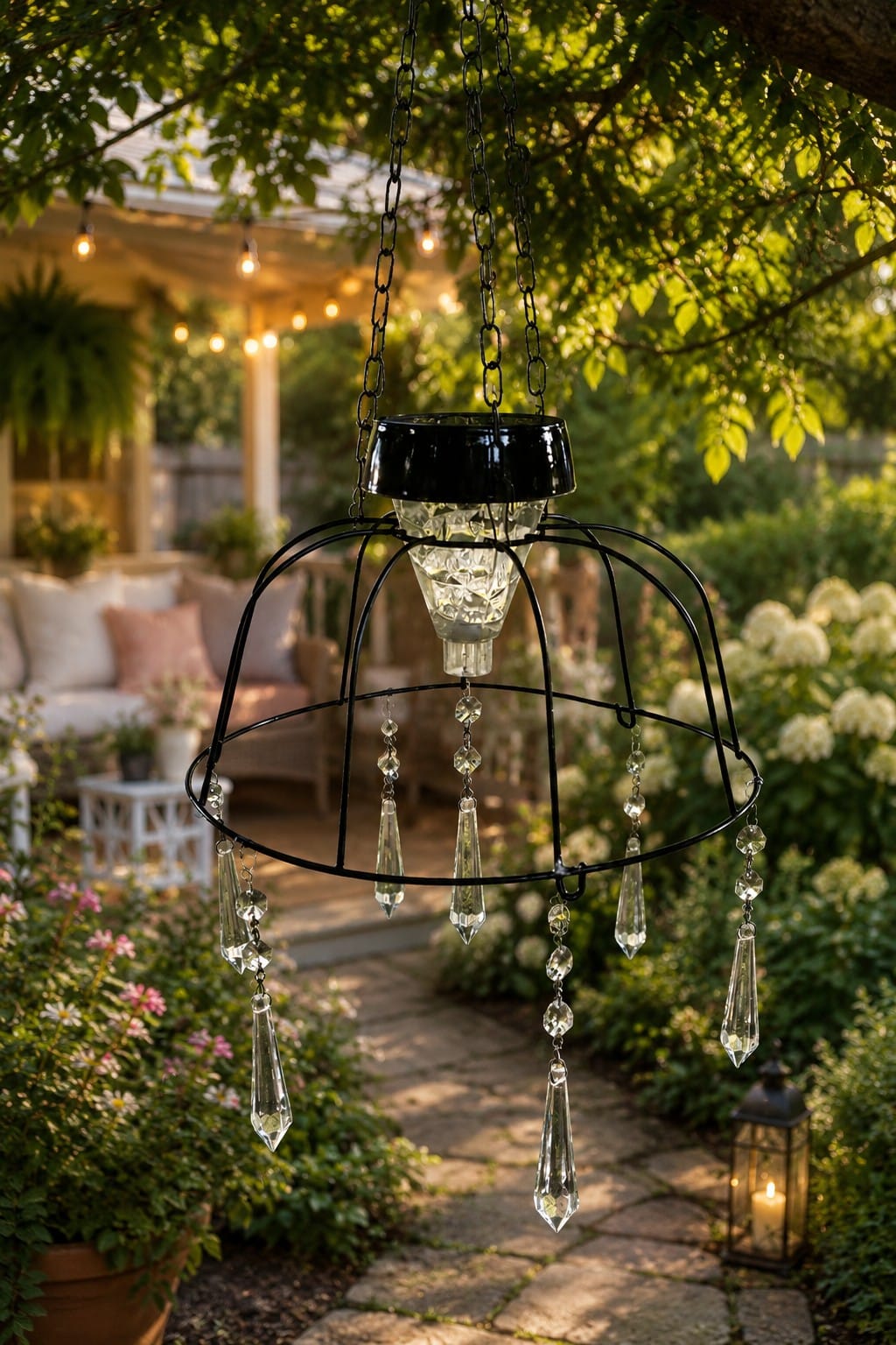 pretty dollar store solar light feature