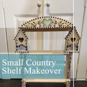 small country style shelf