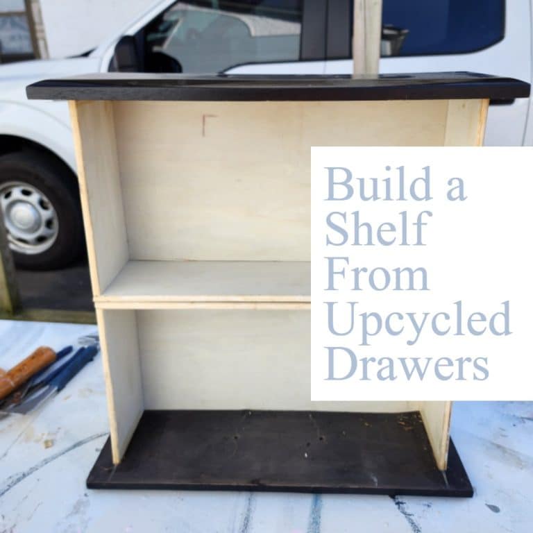 Upcycled Drawers | Hanging Wall Shelf