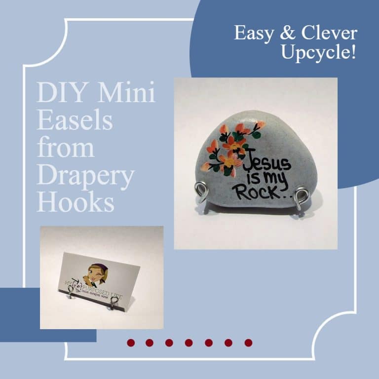 Drapery Hooks Repurposed Into Small Easels