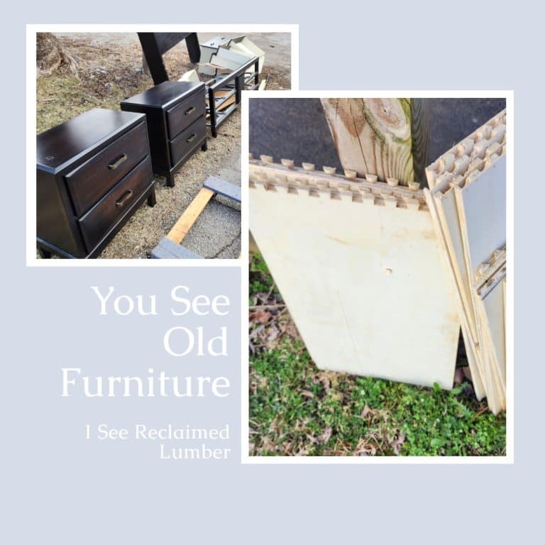 Repurposing Wood From Old Furniture
