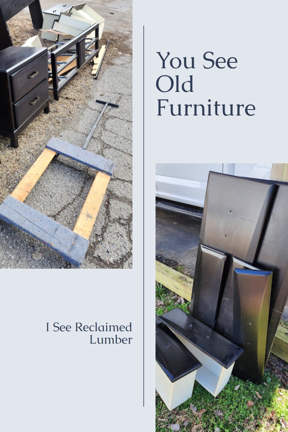 Repurposing Wood From Old Furniture via @repurposedlife