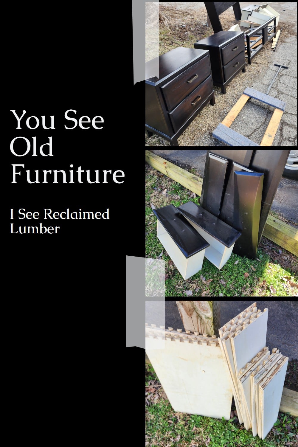 Repurposing Wood From Old Furniture via @repurposedlife