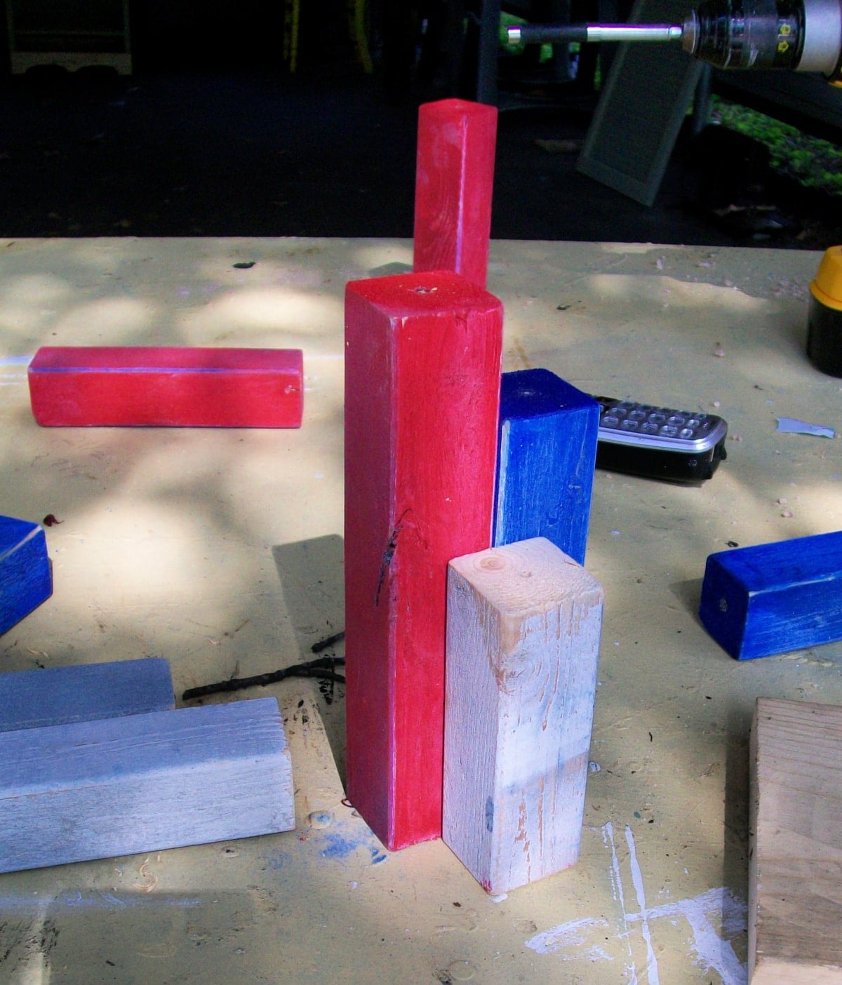 distress wooden firecrackers