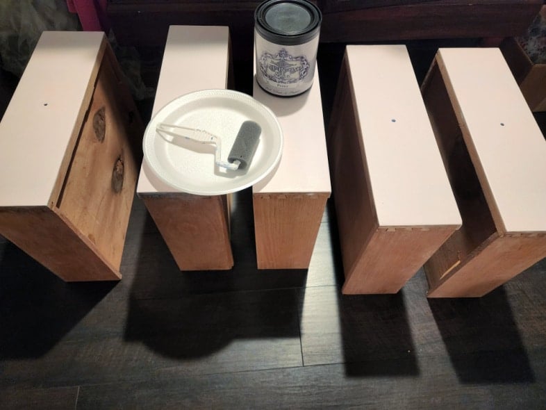 pink wardrobe drawer fronts