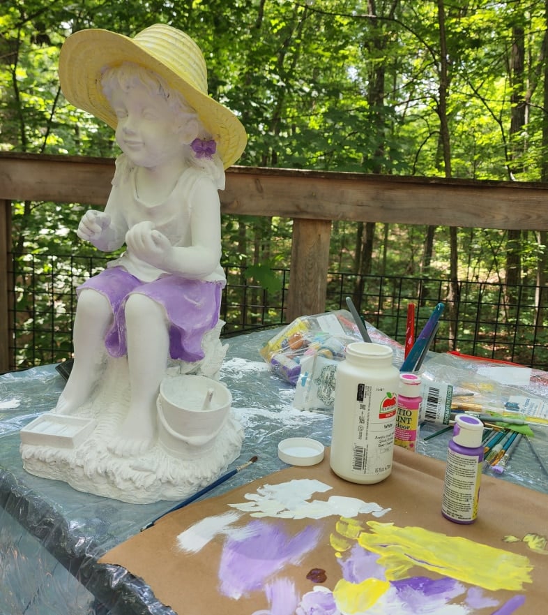 shades of yellow paint for wide brimmed hat