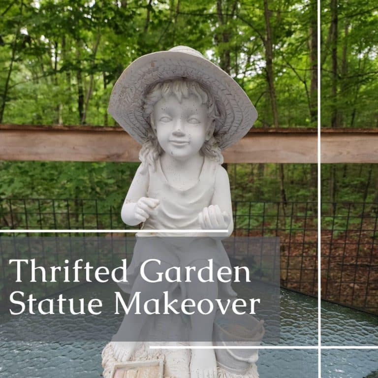Little Girl Garden Statue Makeover