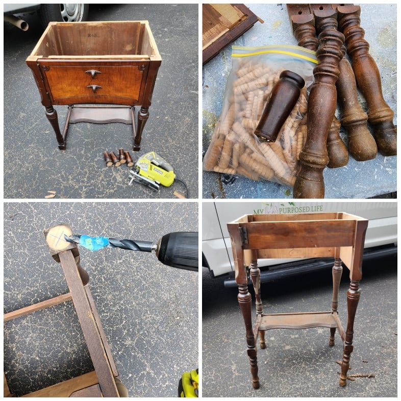 how to add height to a sewing cabinet kitchen prep station