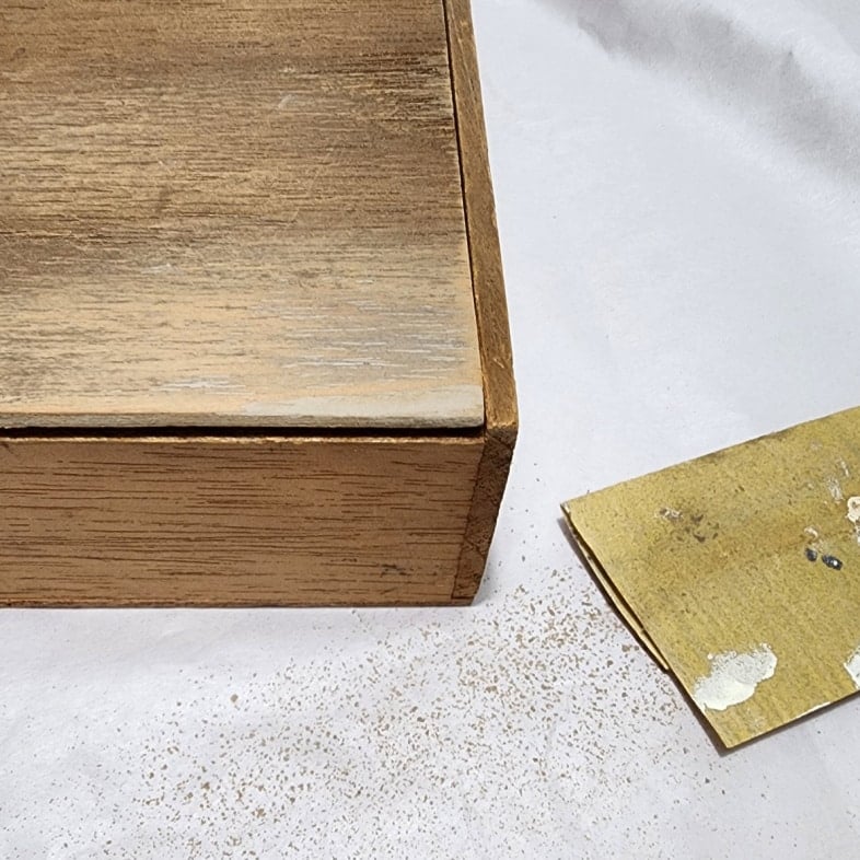 sanded patched veneer