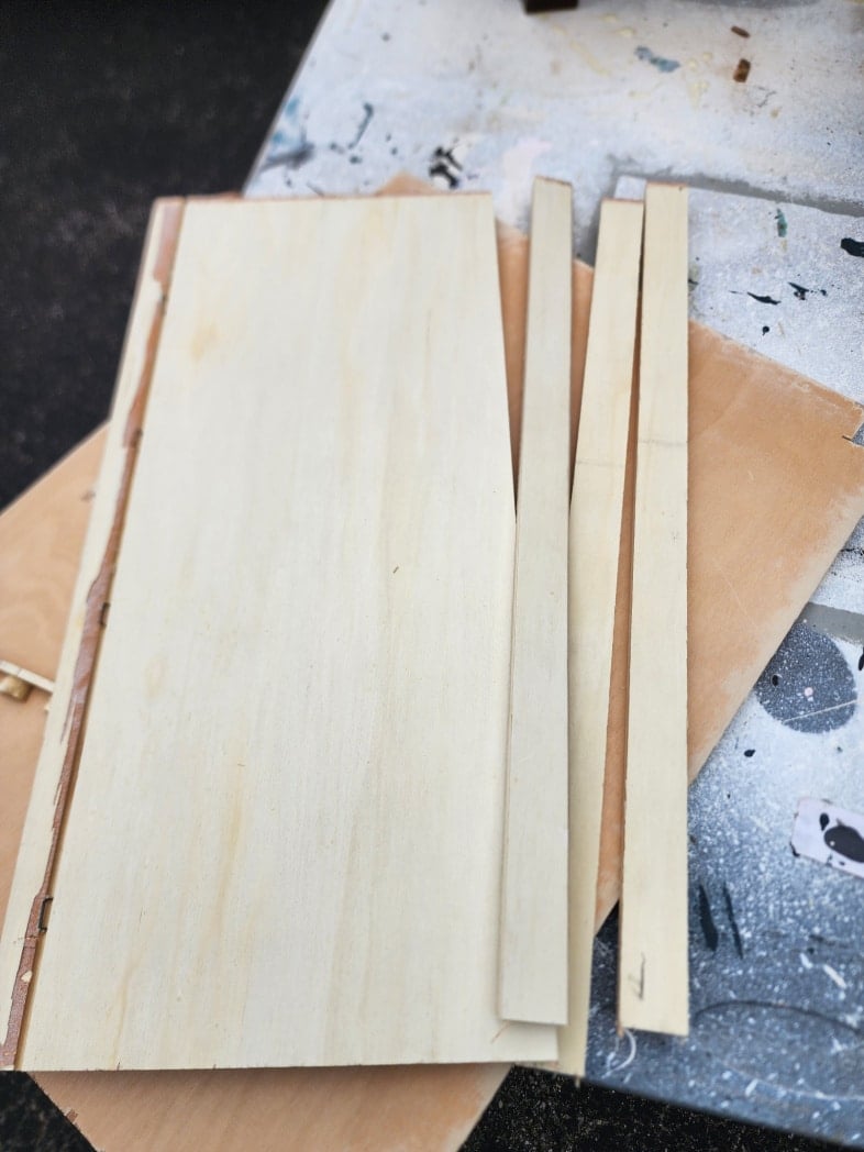 scrap drawer pieces for shelf cleat
