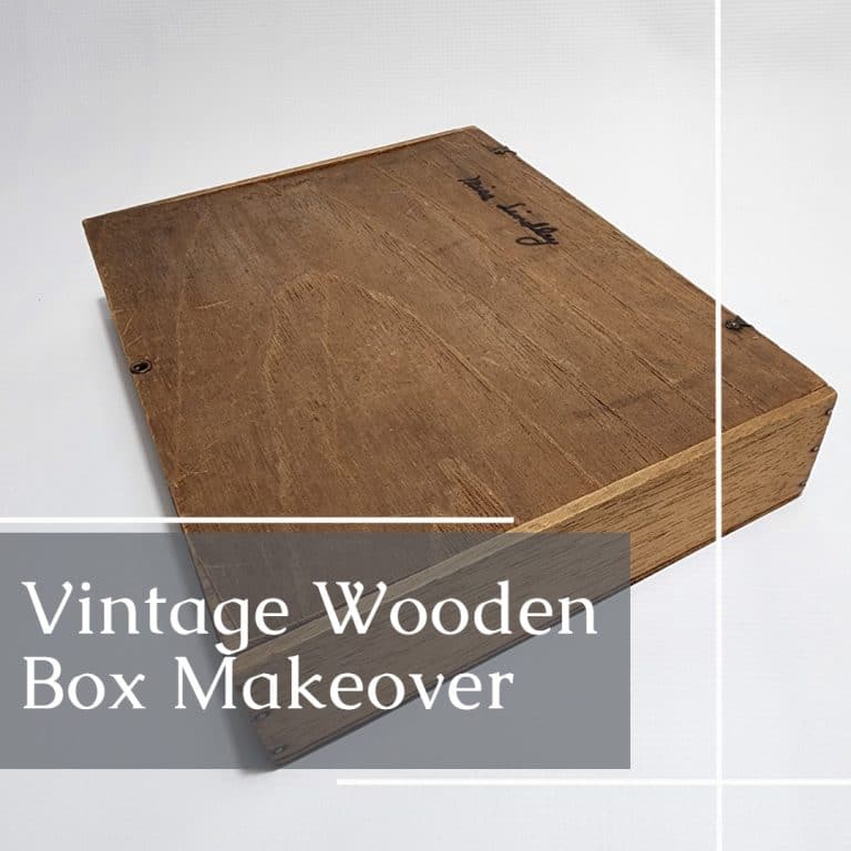 Wooden Box Makeover With Paint