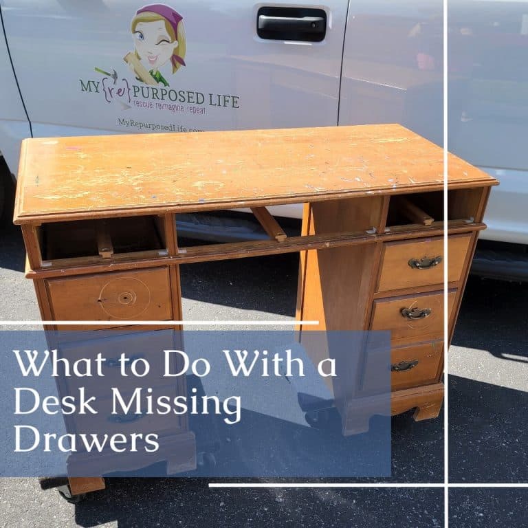 Vintage Desk | Missing Drawers