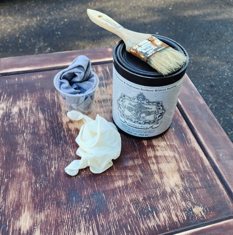 prepping for painting with surface prep