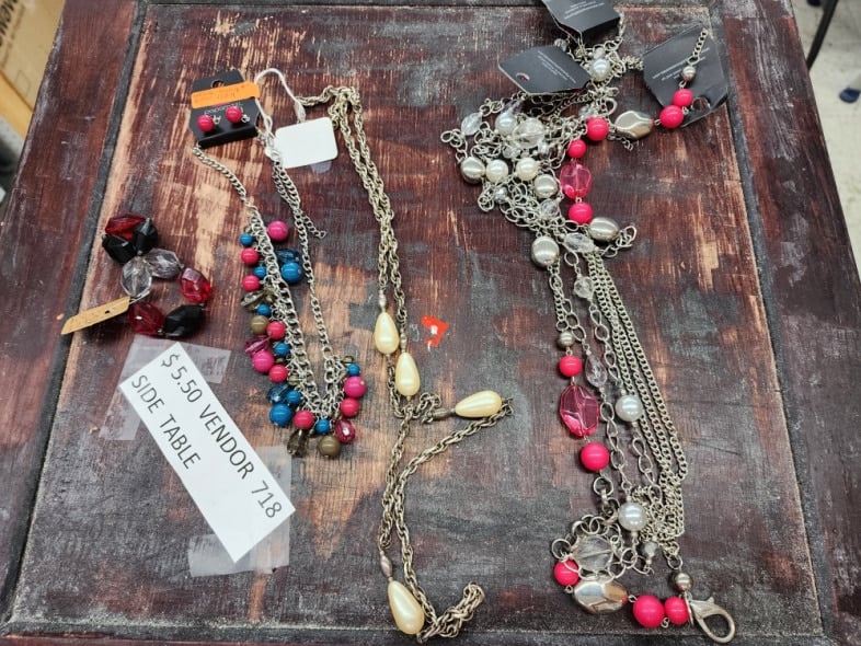 assorted thrift store jewelry