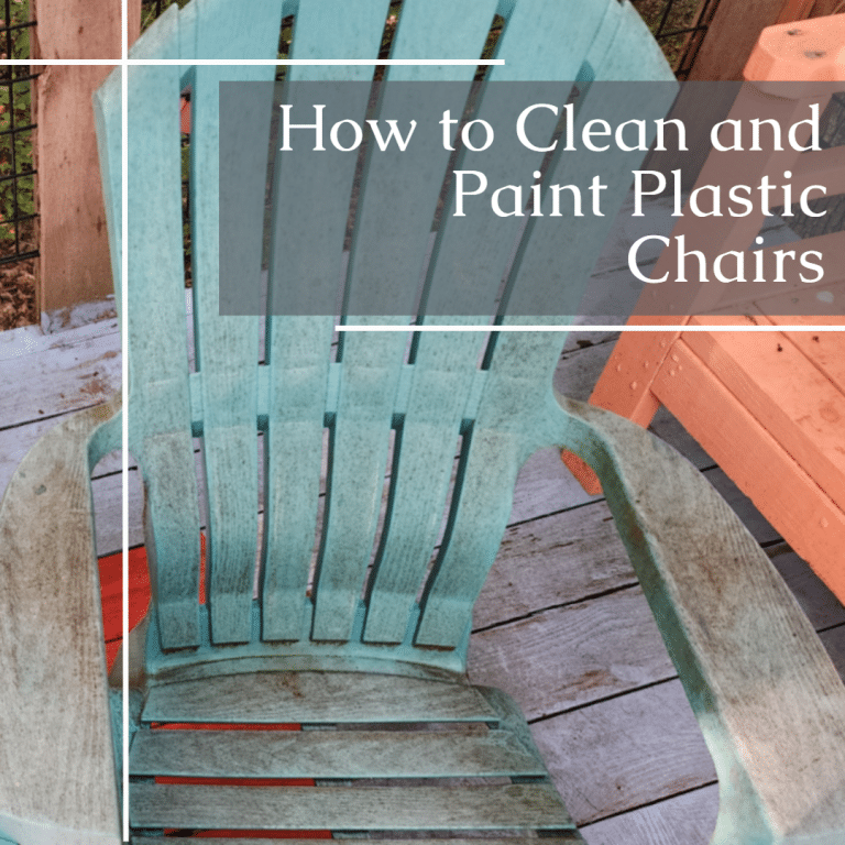 how to clean and paint plastic chairs