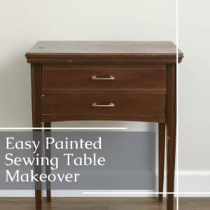 old sewing table makeover