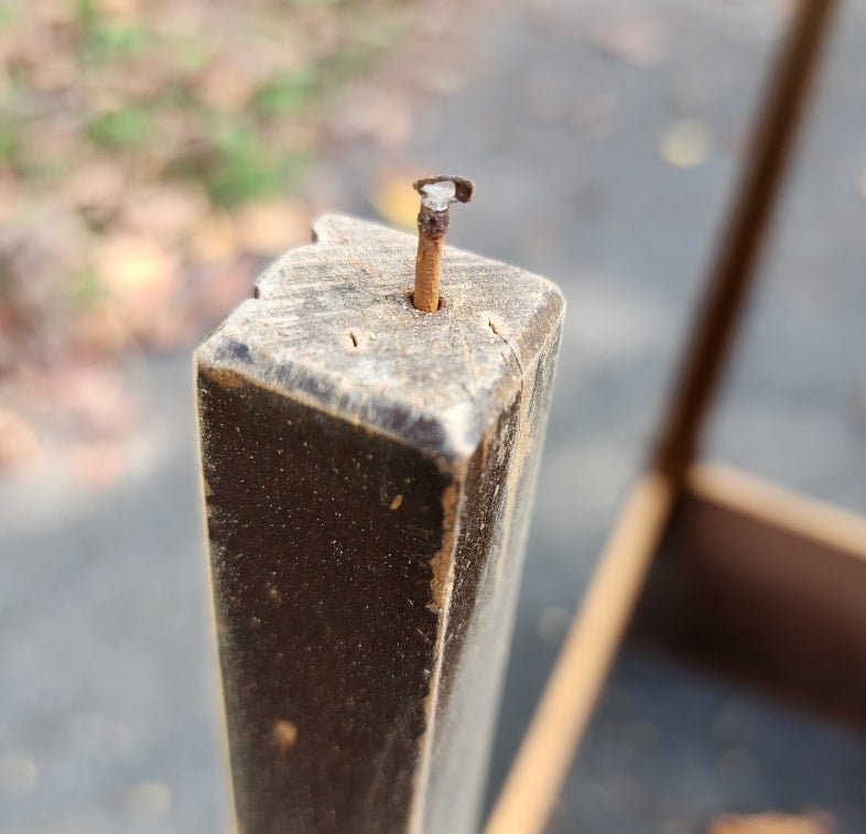 remove old protective pads and nails